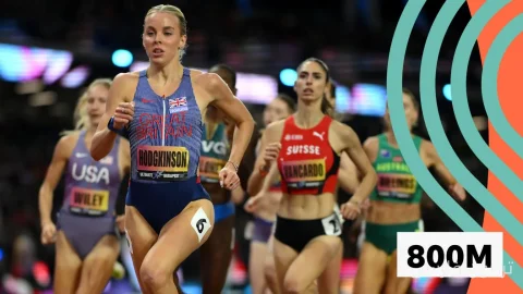 Keely Hodgkinson به فینال 800 متر می‌رسد: سقوط وحشتناک Vancardo